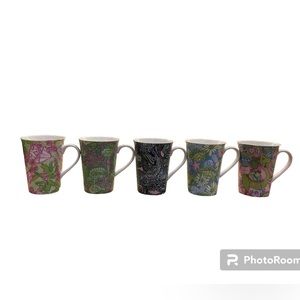 Five Piece Lilly Pulitzer Mug Set EUC!